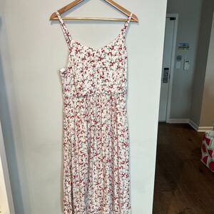 Old Navy Floral Print Fit & Flare Cami Midi Dress - Size L